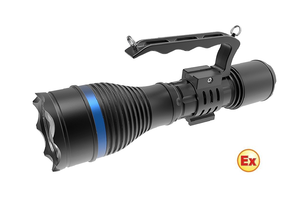 Portable explosion-proof searchlight